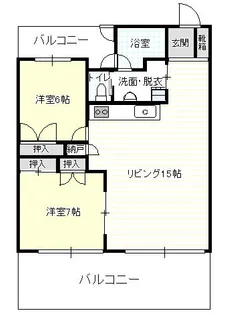 サンフラワーマンション【4階】の間取り