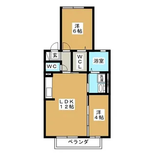 リヴェール野口【1階】の間取り