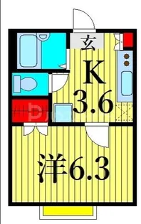 ロク・ハウスII【1階】の間取り