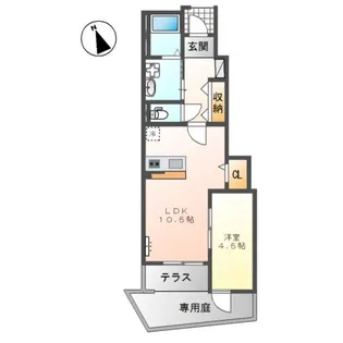 サニーコート【1階】の間取り