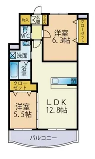 ドルチェ・ヴィータ【1階】の間取り