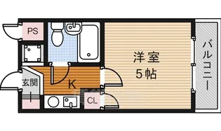 プレステージ石橋【3階】の間取り