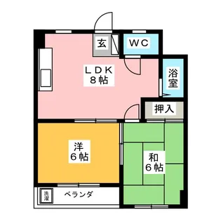 コーポ睦【2階】の間取り