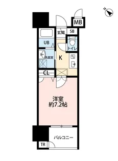サヴォイテンジンスクワイヤー【8階】の間取り