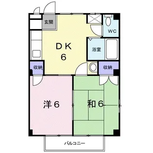 シャトレーハイツ佐藤【2階】の間取り