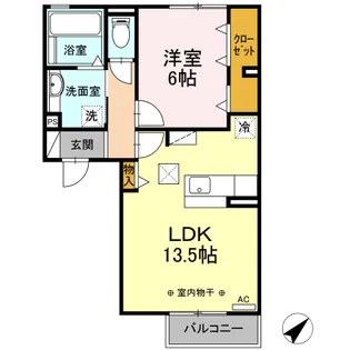 サンセール【1階】の間取り