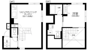 ブライト住吉【4階】の間取り