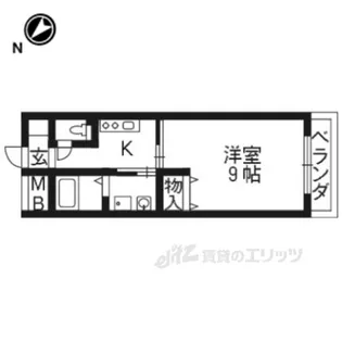 ルーセントオーデン枚方【1階】の間取り