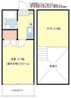 シャンブルドット二子玉川【2階】の間取り