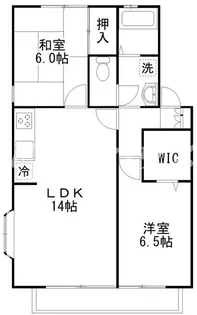 カサ・ヴェルデA【2階】の間取り