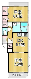 サンライフシンワ【3階】の間取り