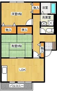 ハイカムールS【1階】の間取り