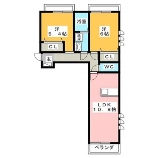 コントレール【3階】の間取り