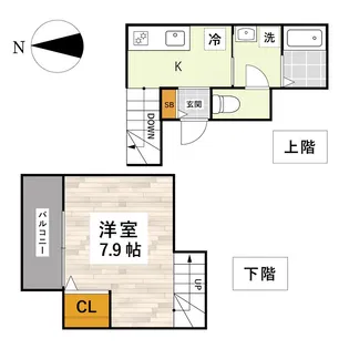 ウェルフォア壱番館【1階】の間取り