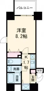 ガーラプレイス新宿御苑【6階】の間取り