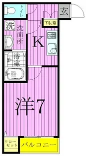 クイーンズコート2【1階】の間取り
