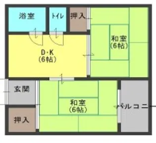 メゾンロータリー【3階】の間取り