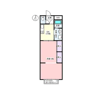 鈴木ハイツ 3【1階】の間取り
