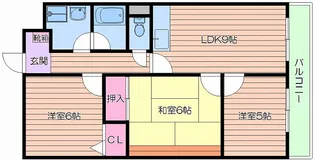 城北ハイム【1階】の間取り