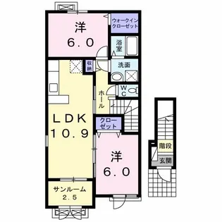 カレント II【2階】の間取り