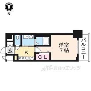 ベラジオ雅び烏丸十条【2階】の間取り