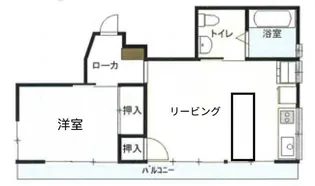 通町マンション【6階】の間取り