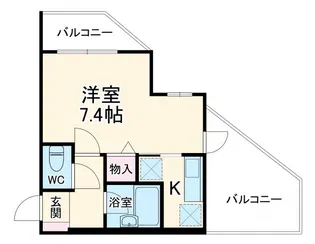 ガーデンヒルズ麻生【1階】の間取り