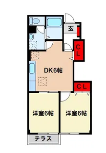 ハイネス三浦II【1階】の間取り