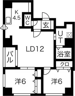 アンディール円山【8階】の間取り