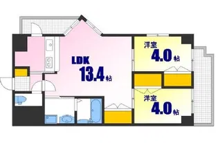 Lion銀山町【10階】の間取り