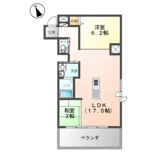 イマイエ・アーバンコネクション【5階】の間取り