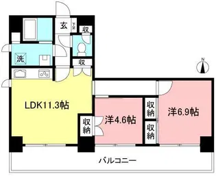 ブラン・メゾン井上【2階】の間取り