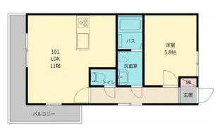 ヴェルデアリア【1階】の間取り