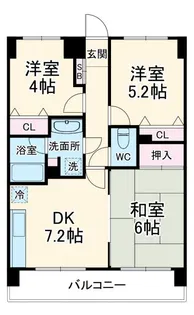 バームハイツ綱島弐番館【2階】の間取り