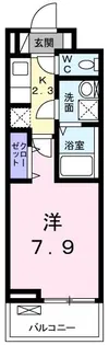 プラシードCOCOII【3階】の間取り