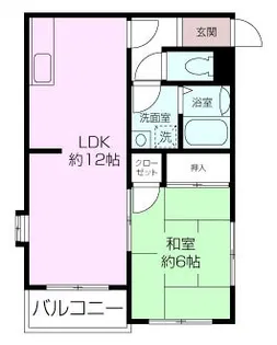 メゾンシャルマン【2階】の間取り