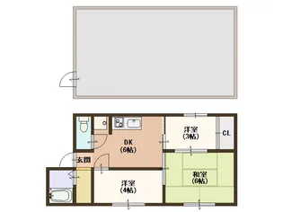 大阪府大阪市西成区玉出東1【一戸建】の間取り