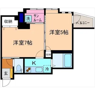 ロイヤルスプリングス【4階】の間取り