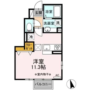 Bleston Court【1階】の間取り