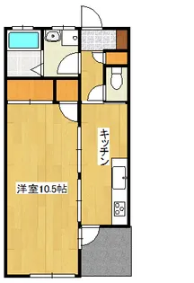 栃木県宇都宮市西川田町【アパート】の間取り