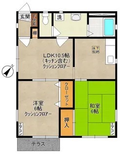 グリーンハイム【1階】の間取り
