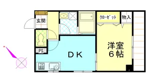 ヴィラ十文字【2階】の間取り