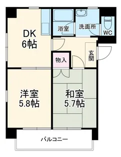 パークサイド仲の町?【4階】の間取り