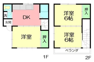 神奈川県平塚市纒【一戸建】の間取り