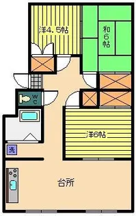 サンハイツ土々呂【5階】の間取り