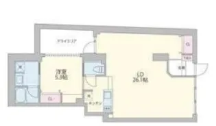 クーカイ・テラス元麻布【1階】の間取り