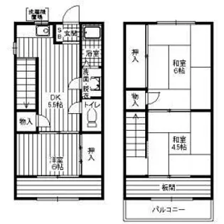 兵庫県神戸市東灘区住吉山手8【一戸建】の間取り