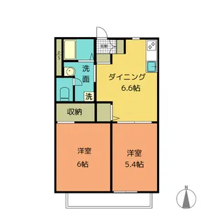 フレグランス田村1【1階】の間取り