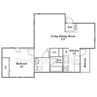 鎌倉リトルガーデン【2階】の間取り