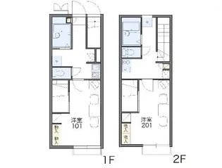 レオパレスエスペランザ【2階】の間取り